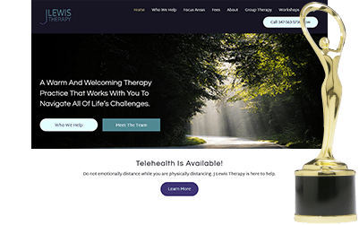 J Lewis Therapy Award Winning Website