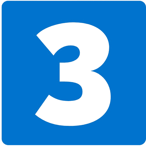 5 removebg preview Number 3 in black on blue background