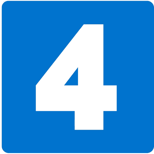 6 removebg preview Number 4 on a blue square background