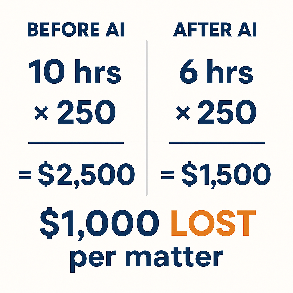 Comparison of cost efficiency before and after AI implementation