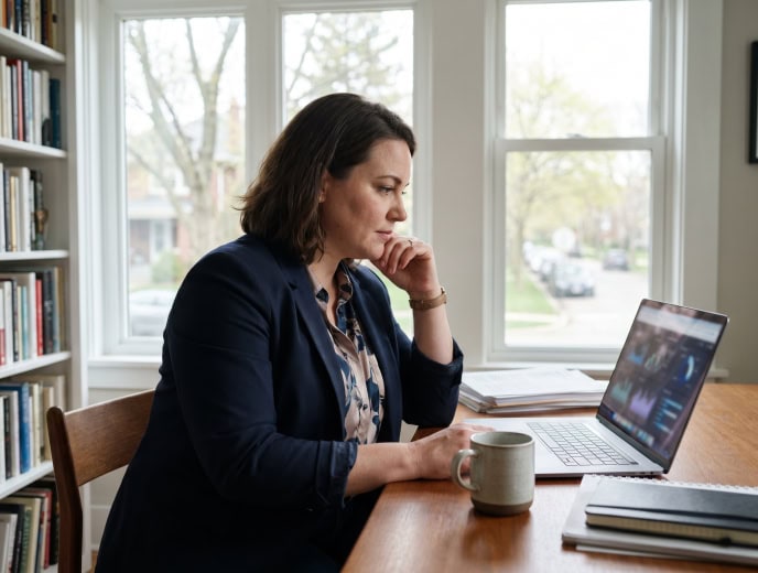 White attorney in a professional marketing strategy scene, AI Search and Law Firms: How to Get Your Firm Recommended by ChatGPT, Google AI Overviews, and Perplexity
