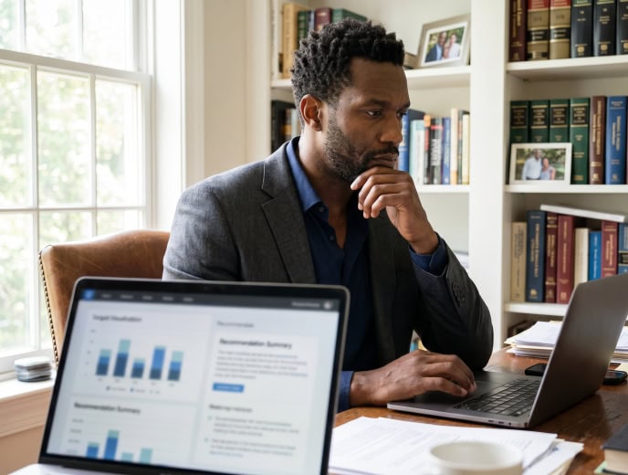 Black attorney in a professional marketing strategy scene, Answer Engine Optimization for Law Firms: The SEO Strategy Most Agencies Aren't Running Yet