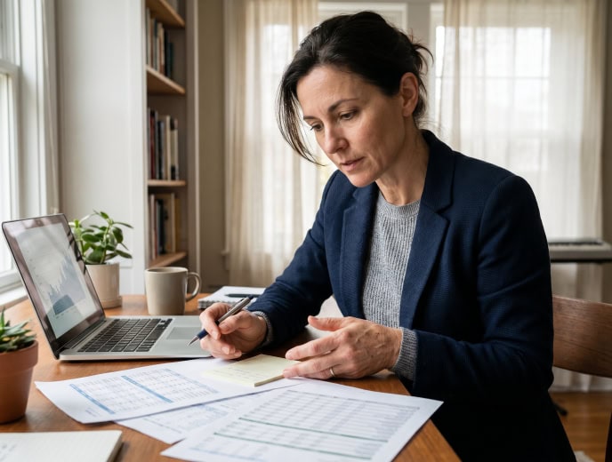 Asian attorney in a client research scene, From Stagnant to Scaling: What Law Firms Do Differently Between $500K and $1M
