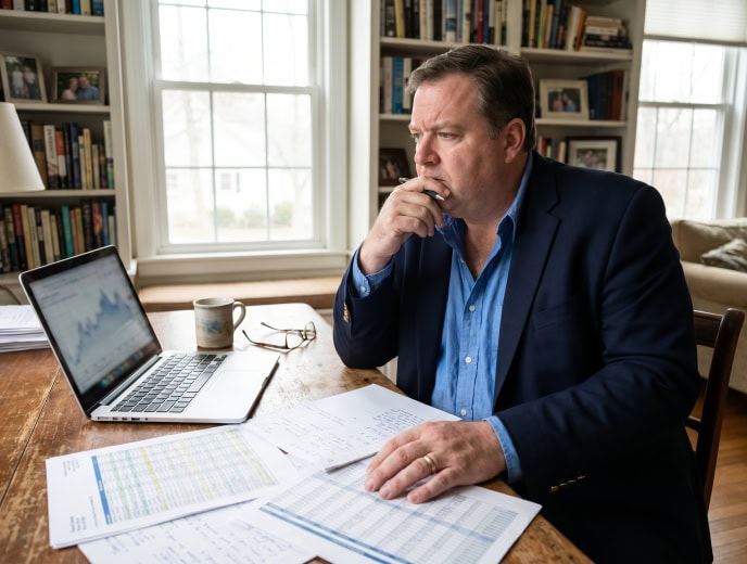 White attorney in a client research scene, The $500K Law Firm Owner's Marketing Audit: Are You Spending in the Right Places?