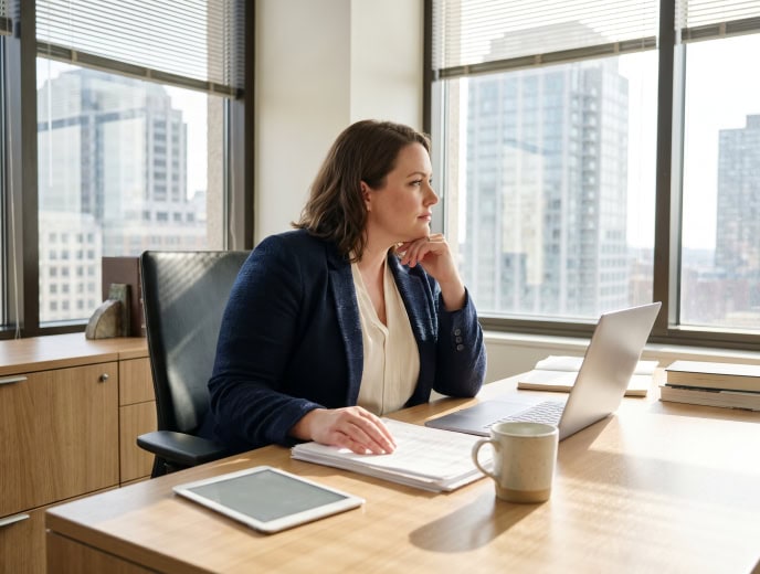 White attorney in a professional marketing strategy scene, The $500K Law Firm Plateau: Why Growth Stalls and the Marketing System That Breaks Through It