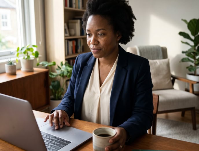 Black attorney in a client research scene, Why Referrals Are Not Enough Anymore: What the Data Says About How Legal Clients Find Attorneys